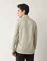 Arrow Textured Manhattan Slim Fit Autopress Shirt
