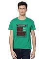 AD by Arvind Crew Neck Graphic Print T-Shirt
