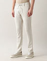 Arrow Sport Textured Slim Fit Trousers