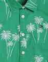 Tommy Hilfiger Boys Green Floral Shirt