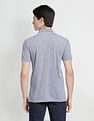 Arrow Sports Horizontal Striped Cotton Polo Shirt