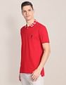 U.S. Polo Assn. Branded Collar Solid Polo Shirt