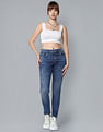 Flying Machine Women Mid Rise Veronica Skinny Fit Jeans