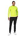 Calvin Klein Men Neon Green High Neck Solid T-Shirt