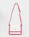 Tommy Hilfiger Solid Pink Pu Sling Bag