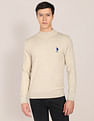 U.S. Polo Assn. Mock Neck Heathered Sweater