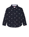 U.S. Polo Assn. Kids Boys All Over Print Pure Cotton Shirt