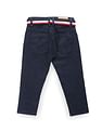 U.S. Polo Assn. Kids Boys Slim Fit Striped Belt Jeans