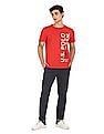 U.S. Polo Assn. Denim Co. Crew Neck Cotton Brand Print T-Shirt