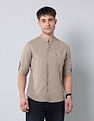 U.S. Polo Assn. Denim Co. Solid Regular Fit Poplin Shirt