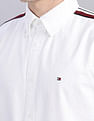 Tommy Hilfiger Solid Regular Fit Plain Woven Shirt