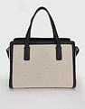 Tommy Hilfiger Solid Blue Polyester Hand Bags