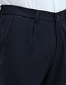 Arrow Newyork Slim Fit Solid Trousers
