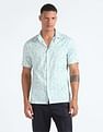 Flying Machine Short Sleeve Floral Print Shirt