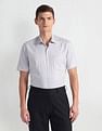 Arrow Patterned Twill Cotton Shirt