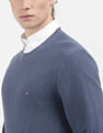 Tommy Hilfiger Oval Structure Crew Neck Sweater