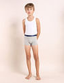 USPA Innerwear Boys Mid Rise Cotton Spandex Trunks - Pack Of 3