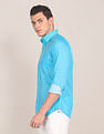 U.S. Polo Assn. Rounded Cuff Printed Casual Shirt