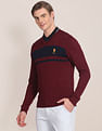 U.S. Polo Assn. V-Neck Horizontal Stripe Sweater