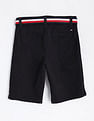 Tommy Hilfiger Kids Boys Regular Fit Solid Mid Rise Shorts