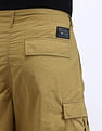 Flying Machine Loose Fit Solid Cargo Trousers