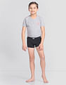 USPA Innerwear Boys Mid Rise Cotton Spandex OKT01 Trunks - Pack Of 2