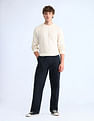 Flying Machine Twill Solid Trousers